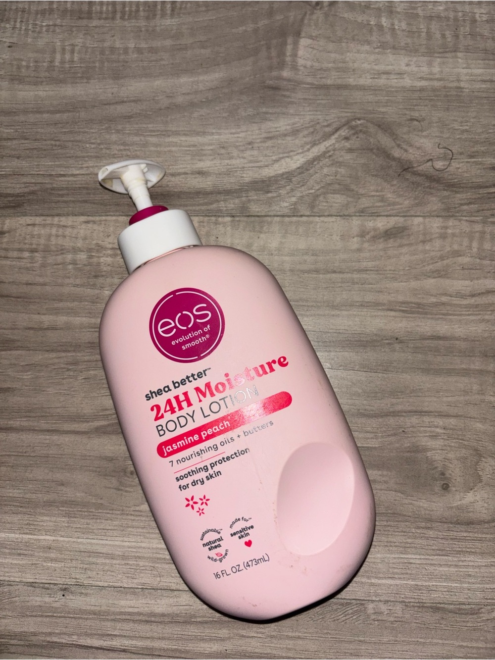 eos Jasmine Peach 24H Moisture Body Lotion - Light Pink